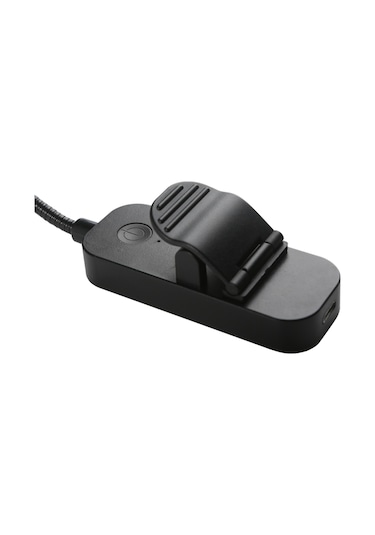 Maiyame Siyah Usb Şarjlı Led Kitap Lambası - 12 Led Duş Tipi Işık, Dimmable, Gece Okuma Için Esnek Klemli Siyah