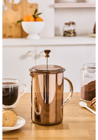 Karaca Alina French Press 800 Ml Amber Sarı