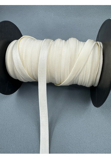 1 Cm Askı Lastiği-5 Metre-ekru