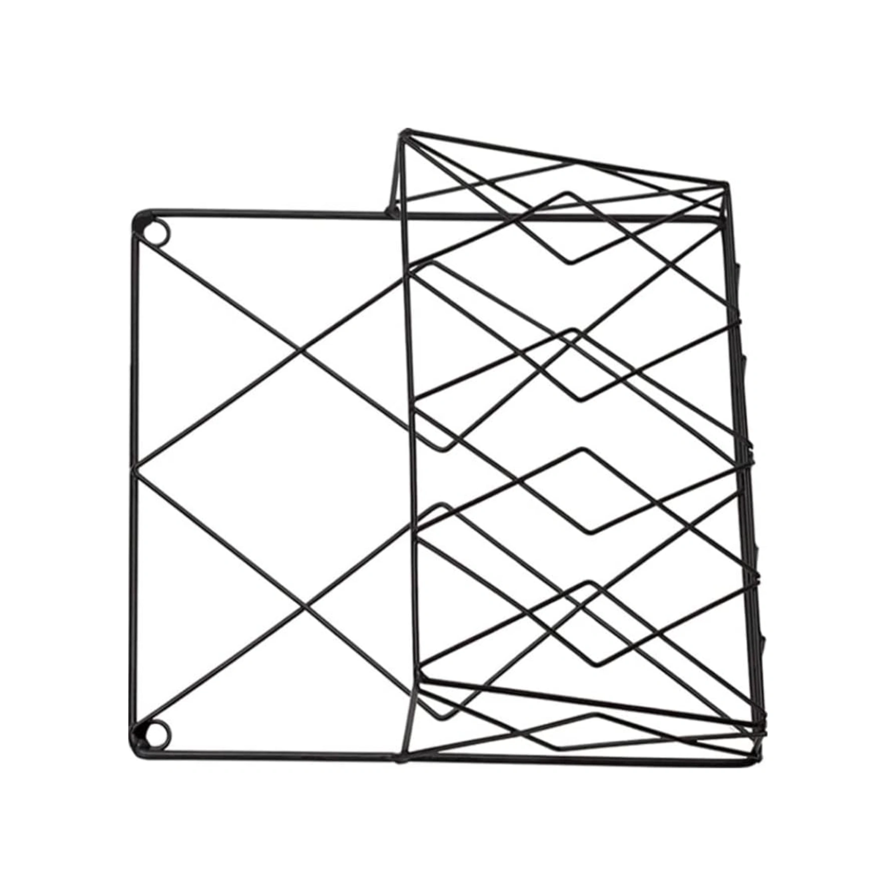 Yaleker Duvar Kurulu Demir Tel Dergi Depolama Rafı - Gazete, Dosya Düzenleyici Ve Duvar Dekorasyonu Siyah