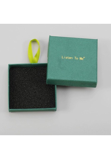 Kangvka Gümüş Ve Pırlanta Bileşenlerini Saklamak İçin Zarf Şeklinde Küçük Boyutlu 7.5 1.8cm Dekoratif Saklama Kutusu - 18g Hafif Tasarım Yeşil