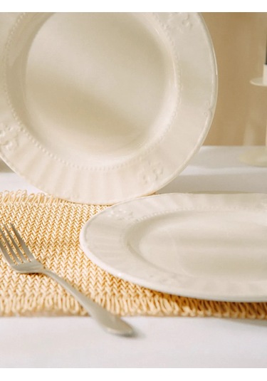 Sl Home 2 Parçalık "vintage" Servis Tabağı Seti D 27 Cm 262390390 Beyaz