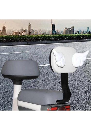 Suntek Jenerik Elektrikli Bisiklet Arka Sırtlık Desteği Beyaz Beyaz