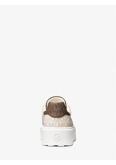 Michael Kors Romey Two-tone Logo Platform Sneaker Krem