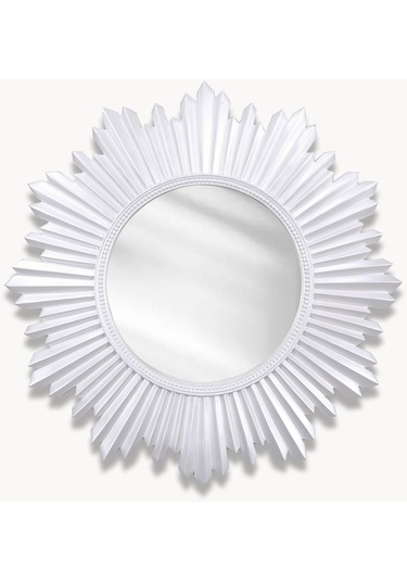 Armanda Yuvarlak Ayna İnci Ceviz