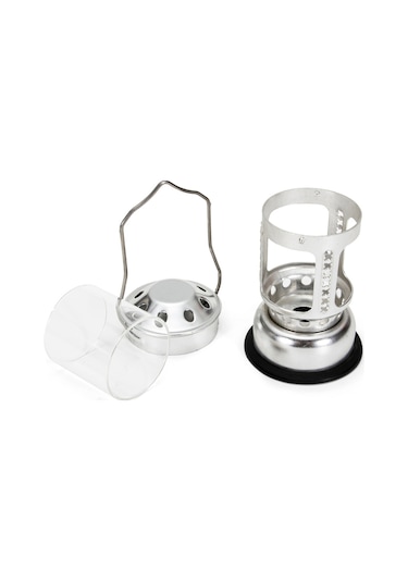 Mufunye Kamp Tealight Lambası, Mumsuz - Gümüş Tabanlı Çok Renkli