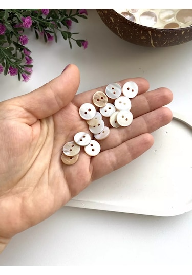 Siberiana 13 Mm Sedefli Deniz Kabuğu Düğmeleri 241868731