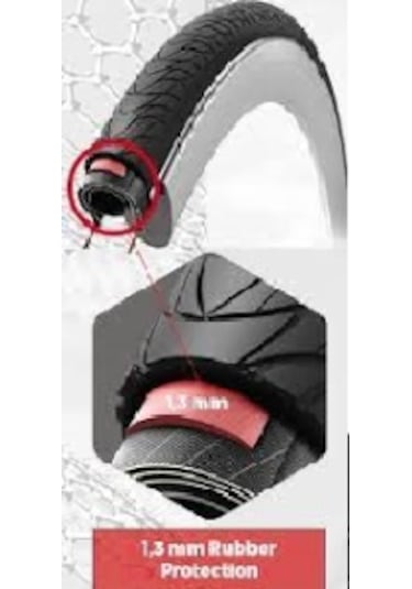 Vittoria E-randonneur 27.5x1.75 E-bike Telli Şehir Dış Lastik Reflektörlü 11a00327