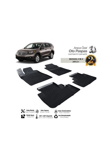 3d Paspas Siyah Honda Cr-v 2012+
