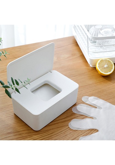 Fosenze Pp Malzeme Sağlık Gereçleri Saklama Kutusu, Ev Ve Seyahat İçin防尘密封, 18.5x12.2x7cm Büyük Kapasite, Siyah-alt Beyaz-üst Siyah