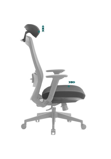 Fileli Plastik Ayaklı Ofis Müdür Makam Yönetici Çalışma Koltuğu