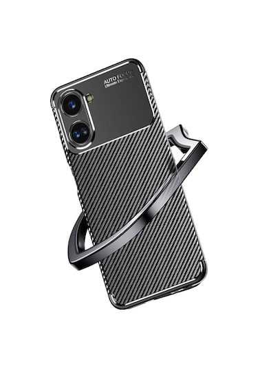 Mobilteam Realme 10 4g Kılıf Negro Silikon Kapak - Siyah Siyah