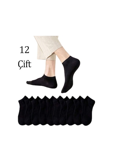 Abani Classic Erkek Kısa Patik Çorap 12 Çift