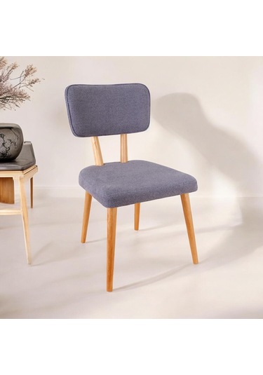 Polly Ahşap Sandalye Gri 6 Adet