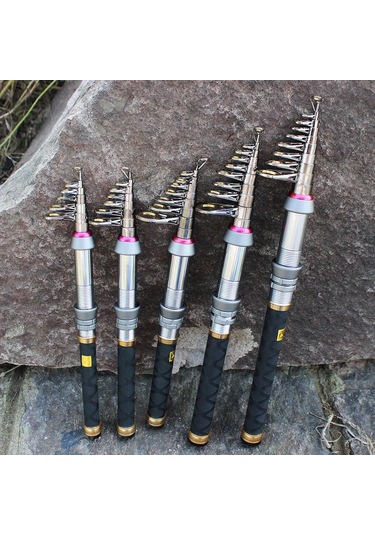 Yüksek Karbonlu Tuzlu Su Teleskopik Olta Süper Sert Ultra Hafif Çubuk Karbon 1.5 M