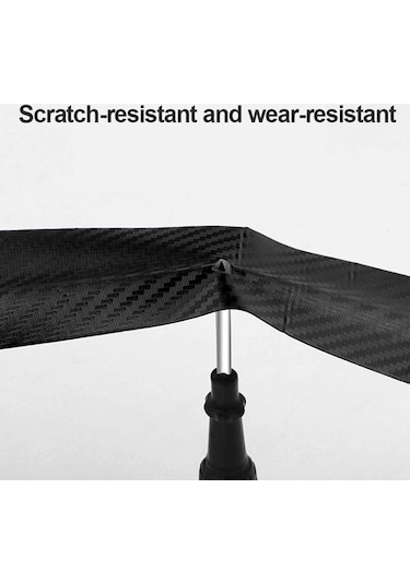 3d Dıy Araba Etiket Koruyucu Şerit Siyah Karbon Fiber Otomatik Kapı Kenar Eşiği Gövde Koruma Anti Çarpışma Itişme Koruması, Seçenekler: 7cmx10m