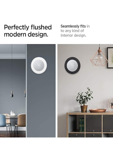 Leezsing Google Nest Termostatı İçin Duvar Plaka Kapağı Yedeği Yumuşak Beyaz
