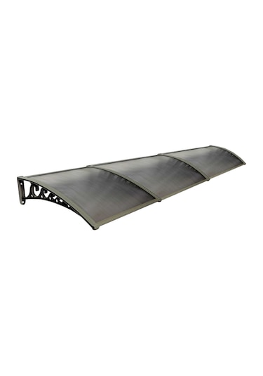 Pratik Sundurma Kapı Pencere Üstü 100x450 Cm Bronz 6 Mm Levhalı Bronz