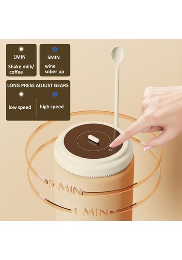 Flybuy 10.000rpm Manyetik Kaldırma Kahve Karıştırıcı, Süt Çalkalayıcı, Kırmızı Şarap Dejanter, Single Stirrer Mavi Mavi