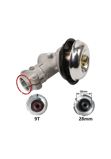 AsnMac Motorlu Tırpan Dişli Grubu Rediktör 9 Diş 26mm Frezeli Tır