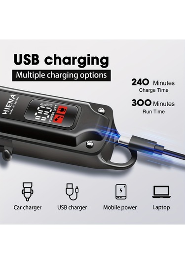 Hıena 2 Parça Erkek Saç Kesme Makinesi Ve Sakal Düzeltici Seti