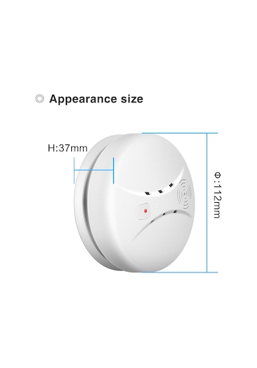 Yunboo Akıllı Yangın Alarmı: Duman Tespit Cihazı, 85db Sesli Uyarı, 1 Yıl Pil Ömrü, Ev Ve İş Yeri Kullanıma Uygun