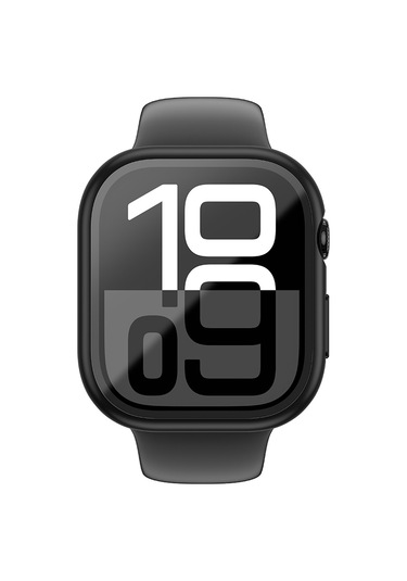 Watch 10 46mm Amazingthing Radix Minimal Fullguard Sert Pc Kasa Ve Ekran Koruyucu Siyah