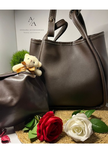 Büyük Anne Çantası Koyu Kahverengi