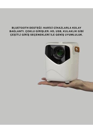 Android Sistemli Mini Projektör - Uygulama Destekli Akıllı Kullanım
