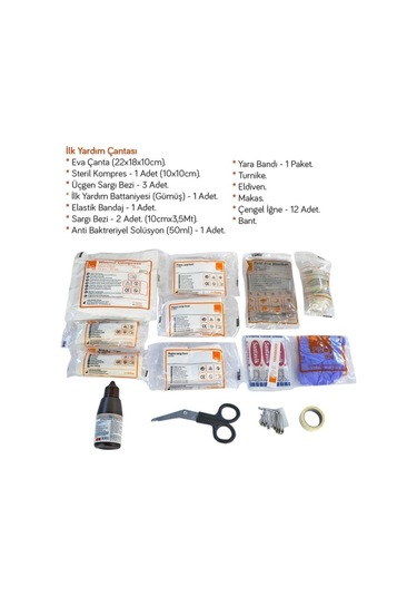 Carub İlk Yardım Seti Eva Lüx Belgeli Milenyum Br575 40 05 0053