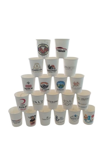 Kişiye Özel Baskılı Karton Bardak 7'oz - 500 Adet 1