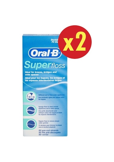 Oral-B Super Floss Diş İpi 50'li x 2 Paket