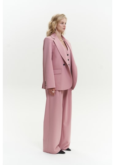 Mai Studios Co. Kaylee Pembe Blazer Pembe