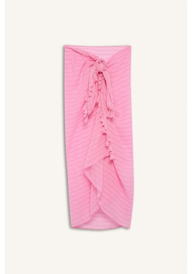 Defacto Regular Fit Pamuklu Pareo-fall İn Love E5103ax25sppn253 Pembe