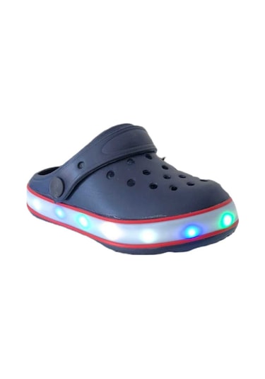 Akınal Bella E196 P.017 Işıklı Çocuk Terlik Kırmızı - Lacivert