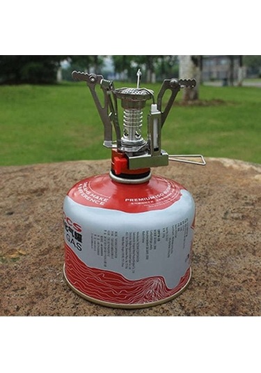 Maoyaya Kompakt Kamp Ocağı: Elektronik Ateşleme & Entegre Tencere Seti, Pratik Outdoor Pişirme Çok Renkli