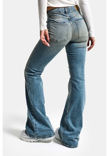 Itsbasic Kadın A.tint 4s6-32 Mid Rise Flare Fit Esnek Kumaş Denim Jean A.tınt