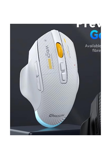 Mkespn Sxs-w601 7 Tuşlu Gaming Mouse Karbon Fiber 3 Modlu Kablolu - Bluetooth - Usb Alıcılı 12800 Dpı Makro Tanımlı Oyun Faresi 001