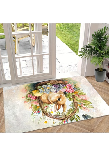 1 Adet Tavşan Mutfak Mat Yumuşak Kalınlaşmış Mutfak Zemin Mat Su Geçirmez Kaymaz Yağ Geçirmez Zemin Mat Koşucu Halı 40 120cm