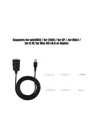 Mufunye Usb 2.0'dan Rs232'ye Dönüştürücü Kablosu, Db9 Feme Bağlantı, 1.5m Uzunluk, Plug & Play, Win/mac Uyumlu, Altın Kaplı Arayüz