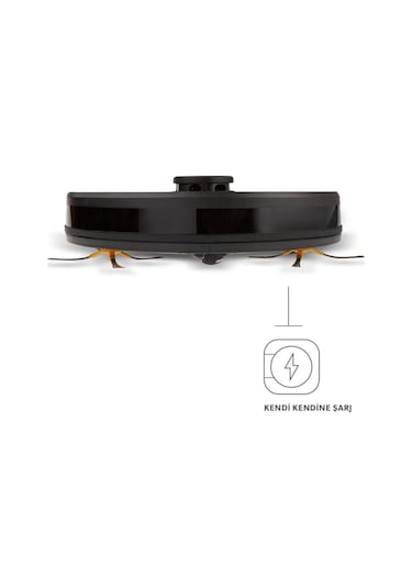 Homend Alex Laser 1282H Moplu ve Haritalamalı Akıllı Robot Süpürge 2023 Model Siyah