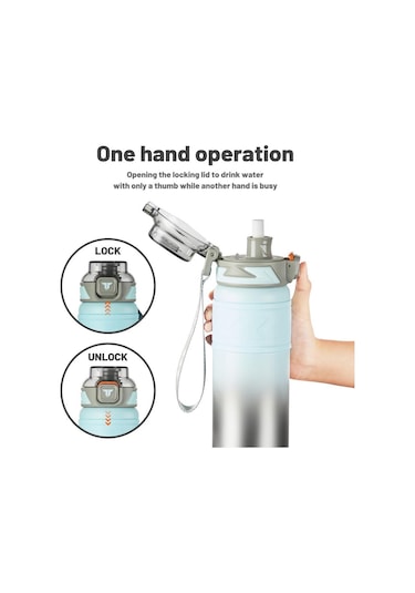 Tkk Çelik Termos Matara 500 Ml Mavi