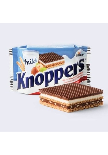 Storck Knoppers Sütlü Krema ve Nuga Kremalı Fındıklı Gofret 3 x 25 G