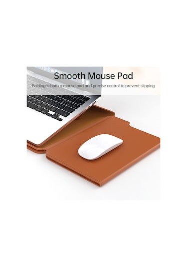 Sones Çok İşlevli Dizüstü Bilgisayar Pu Manyetik Standlı Bölünmüş Liner Çanta, Mouse Pad Fonksiyonu, Boyut: 13-14 İnç Diğer