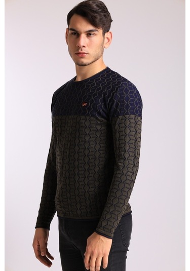 Bearraybon Erkek Triko Kazak Haki (504888425) Haki