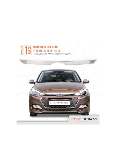 Hyundai İ20 Krom Kaput Ucu Çıtası 2014-2018