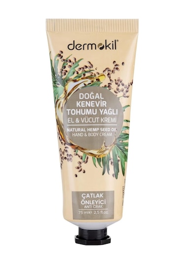 Dermokil Doğal Kenevir Tohumu Yağlı El ve Vücut Kremi 75 ML