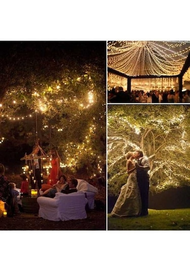 Novahub Mavi Güneş Dize Işıklar, 5m50leds, 8 Modlu Peri Işıklar, Bakır Tel, Noel Dekor, Düğün, Ev, Parti, Bahçe İçin Mavi