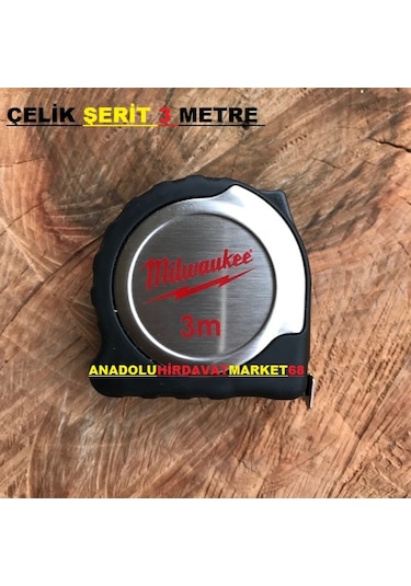 Milwaukee 3 Metre Çelik Şerit Metre Ölçüm Metresi