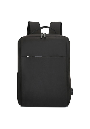 Yifomall Usb Dışarıdaki Portlu 17 İnç Bilgisayar Çantası, Büyük Kapasiteli İş/seyahat Sırt Çantası, Siyah Oxford Kumaşı Siyah